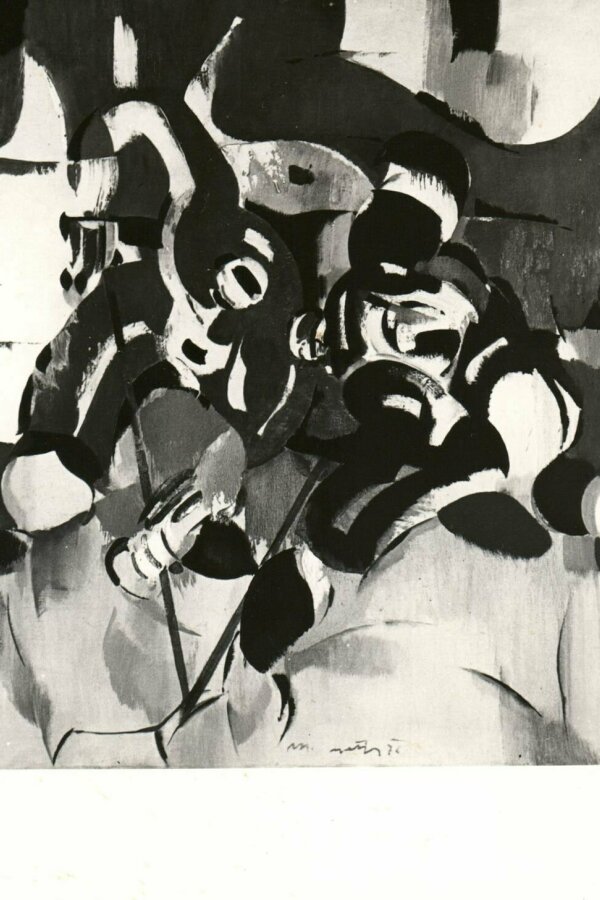 „U hrazení“ – olej, p. – 140 x 140, autor fotografie Jan Čisárik